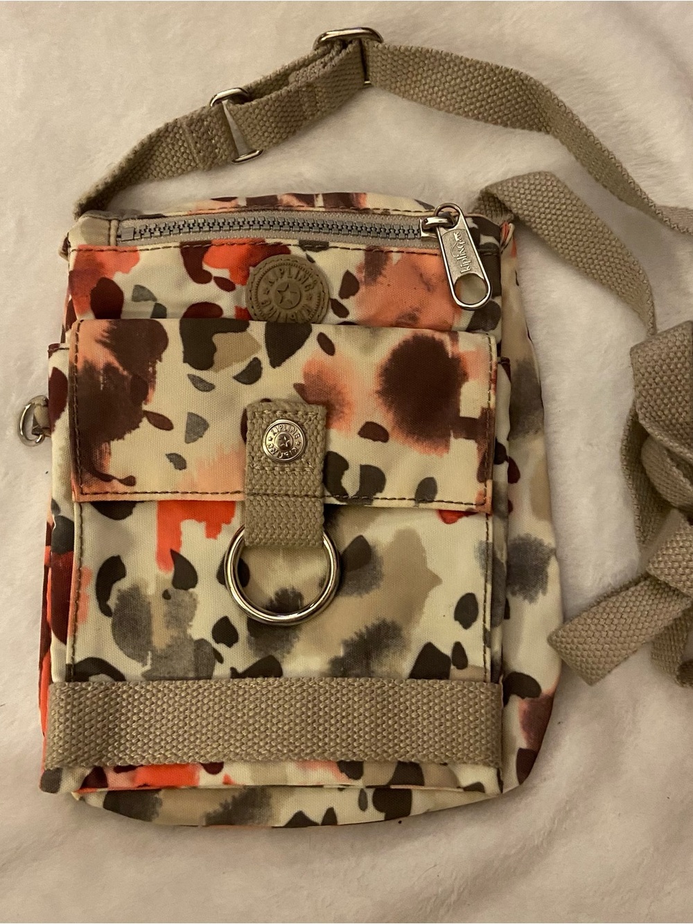 Kipling Crossbody with Ring Accent